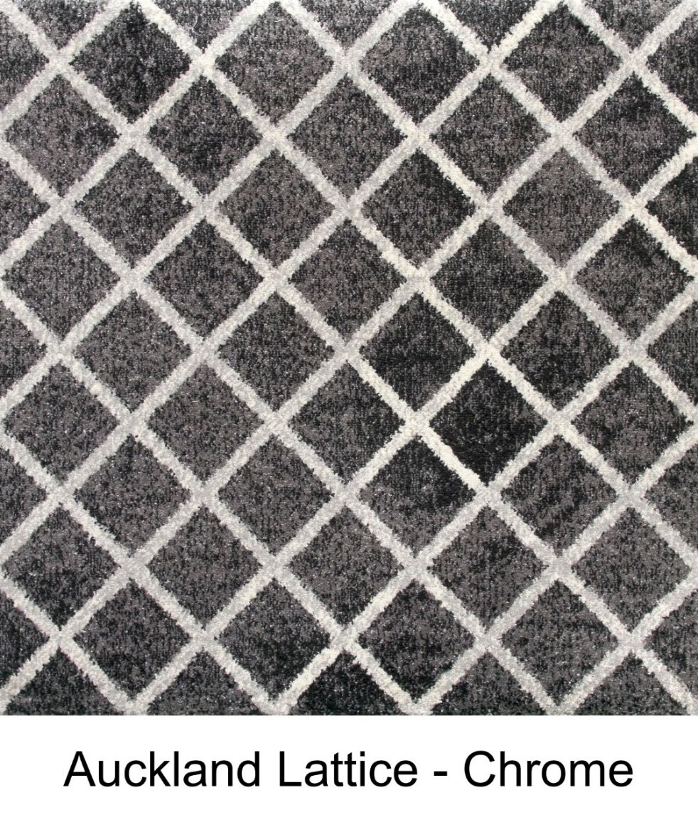 Carlingford Carpet - Auckland Lattice Chrome 1