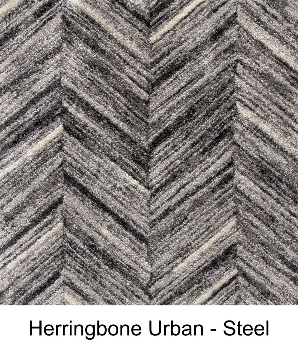 Carlingford Carpet - Herringbone Urban Steel 4M