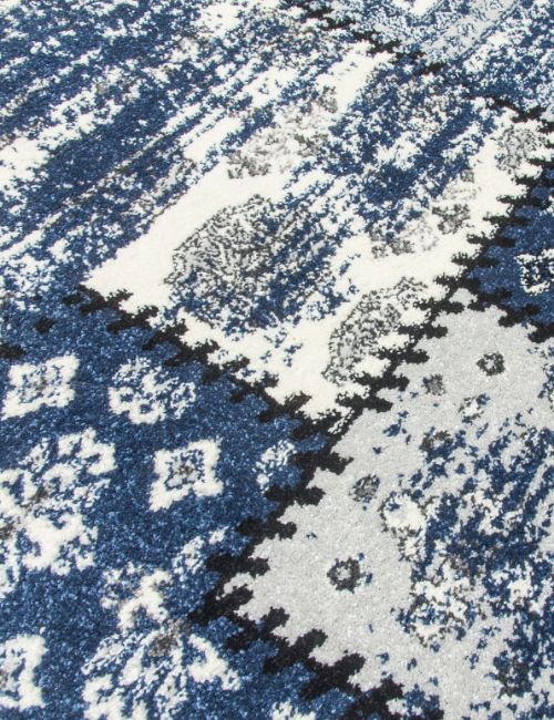 ANTIKA - 200 X 300 - PATCHWORK - NAVY