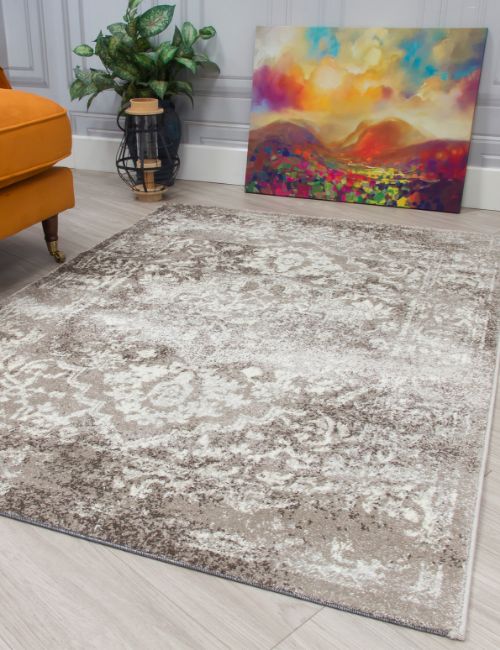 ANTIKA - 120 X 170 - MEDALLION - TAUPE