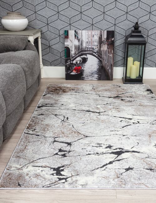 GLITZ MARBLE 80 x 150 - GREY