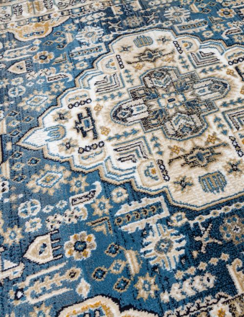 AZIZA MEDALLION BLUE 160 X 220