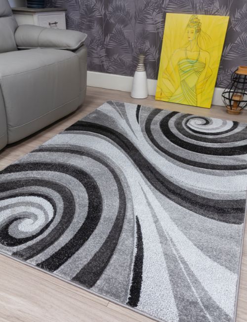 SAMBA SPIRALS GREY 120 X 170