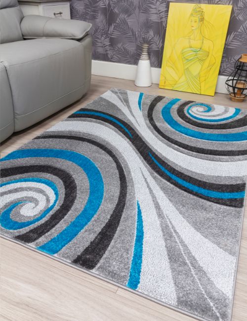 SAMBA SPIRALS TEAL 120 X 170