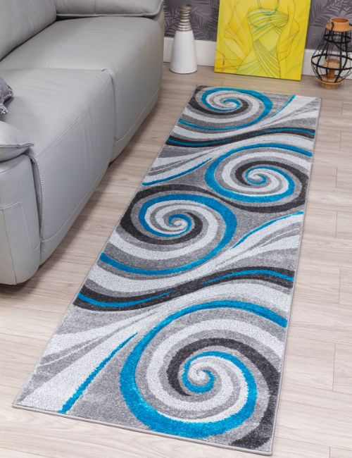 SAMBA SPIRALS TEAL 67 X 240