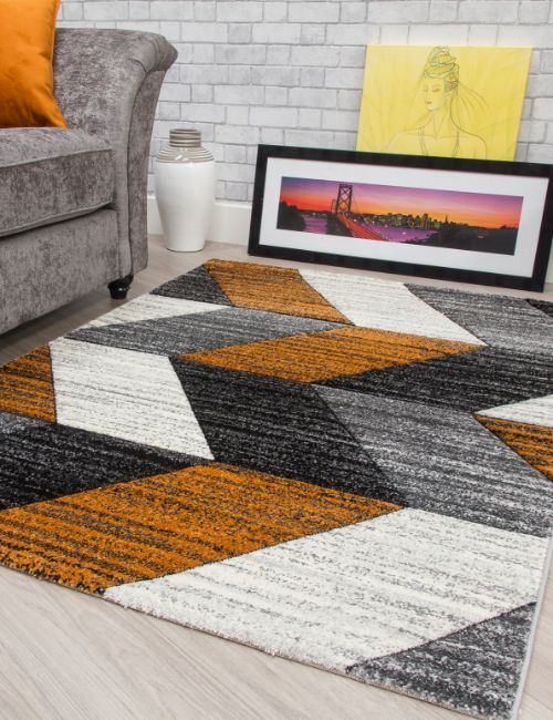 IMPULSE - 120 X 170 - CHEVRON - PUMPKIN 2