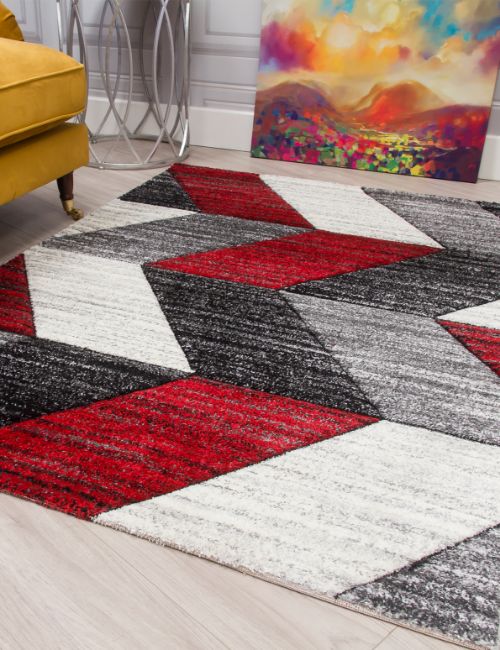 IMPULSE - 120 X 170 - CHEVRON - RED