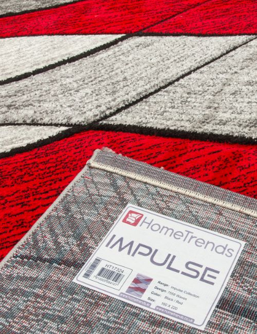 IMPULSE - 200 X 300 - WAVES - BLACK/RED