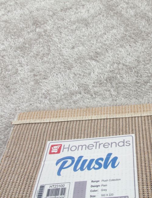 PLUSH - 200 X 300 - PLAIN - GREY