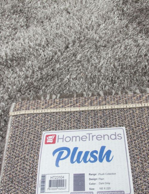 PLUSH - 200 X 300 - PLAIN - DARK GREY