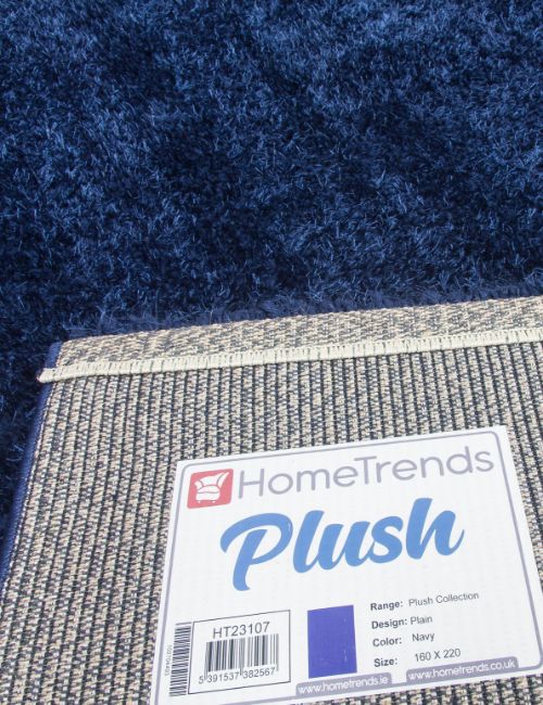 PLUSH - 200 X 300 - PLAIN -  NAVY