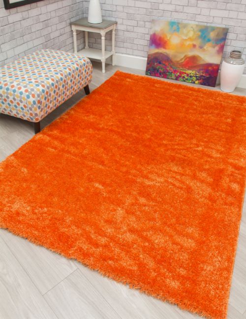 PLUSH - 120 X 170 - PLAIN - ORANGE