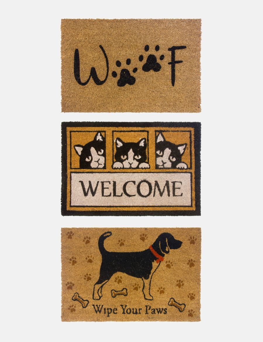 Coir Doormat Paws