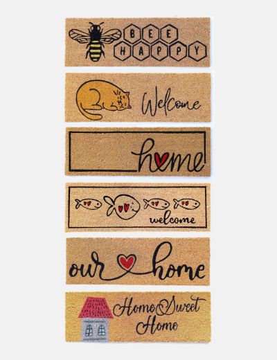 Coir Doormat - 25 X 75 - Happy Home