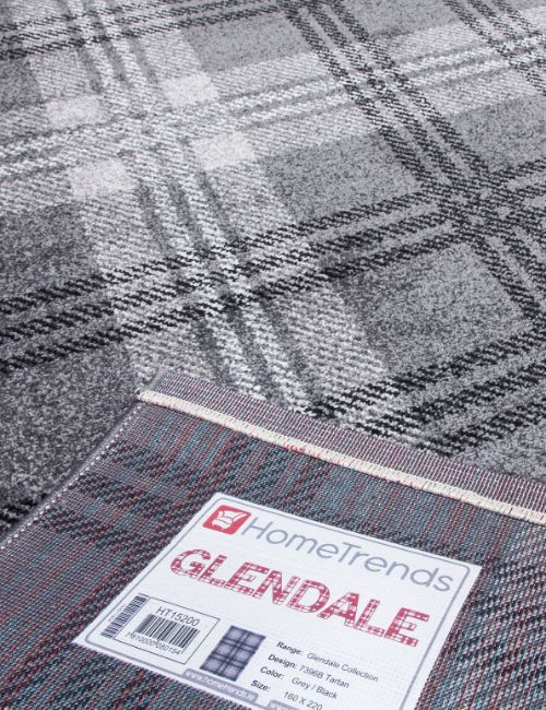 GLENDALE GREY/BLACK 200 X 300