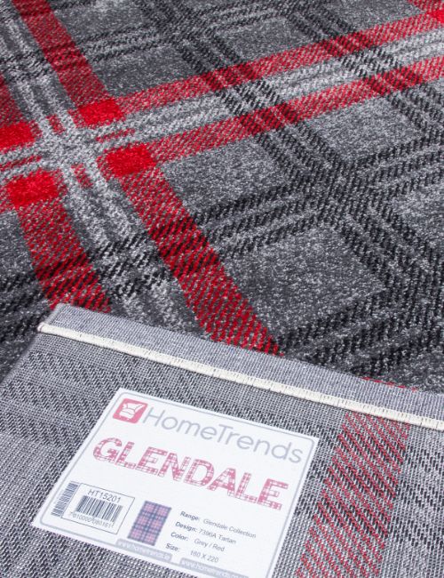 GLENDALE GREY/RED 200 X 300