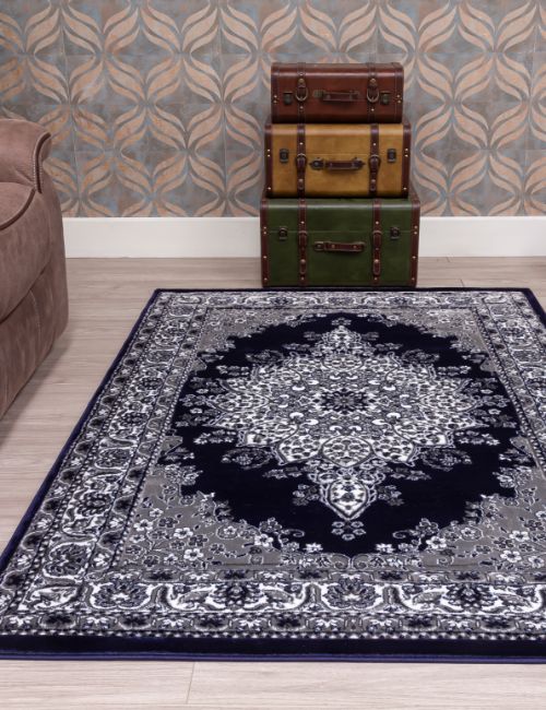 CLASSIQUE MEDALLION NAVY 120 X 170