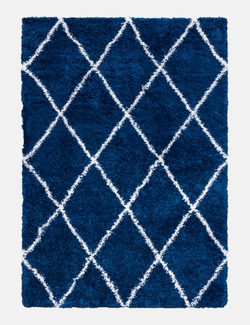 FANTASY TRELLIS BLUE/CREAM 80 X 150