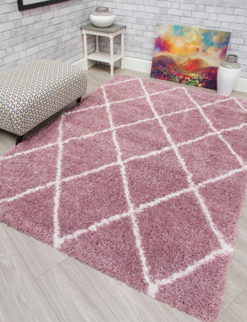 FANTASY TRELLIS PINK/CREAM 120 X 170