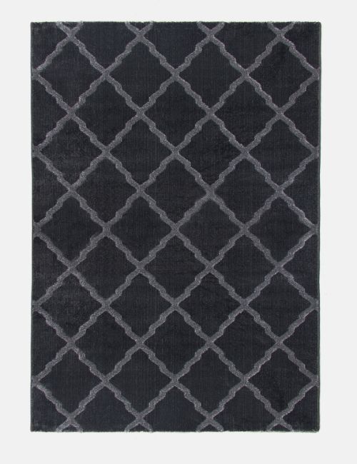 TOSCANA LATTICE DARK GREY 160 X 220