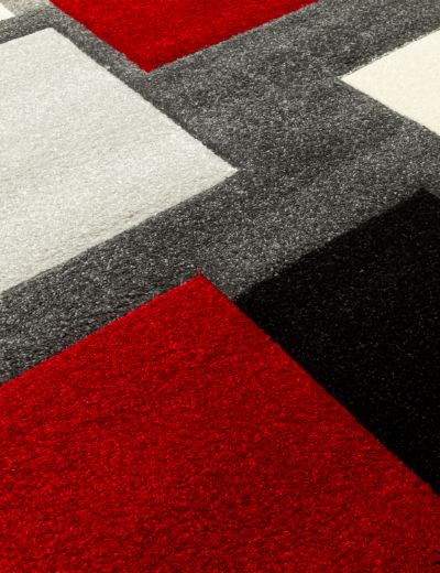 Tempo Squares - Black / Red 2