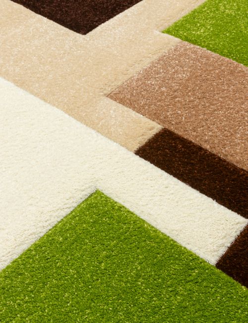 TEMPO SQUARE BROWN/GREEN 80 X 150