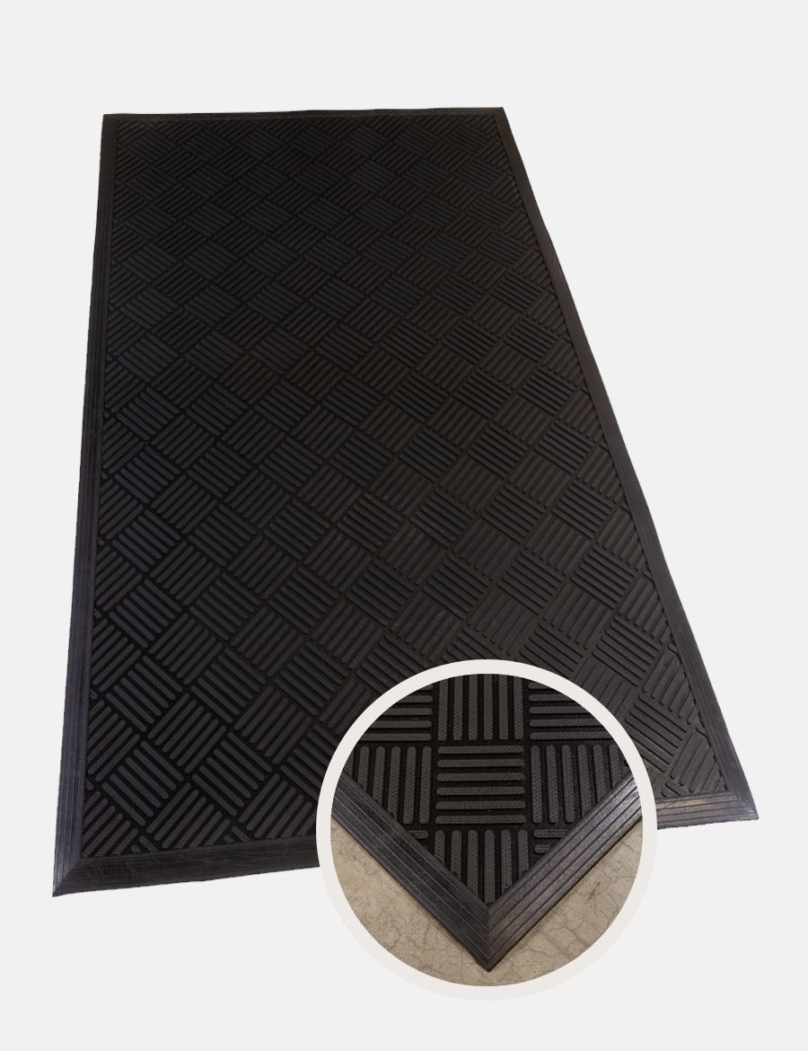 CLEAN SCRAPER RUBBER MAT 90X150 10MM