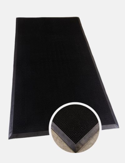 HEAVY DUTY PIN RUBBER MAT 90X150 15MM