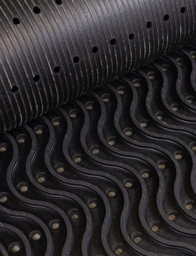 WAVES RUBBER MAT 90X150 12MM 4